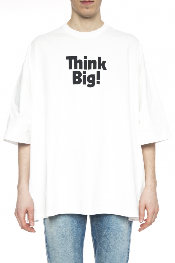 白色Printed oversize T-shirt Balenciaga - Vitkac 中国